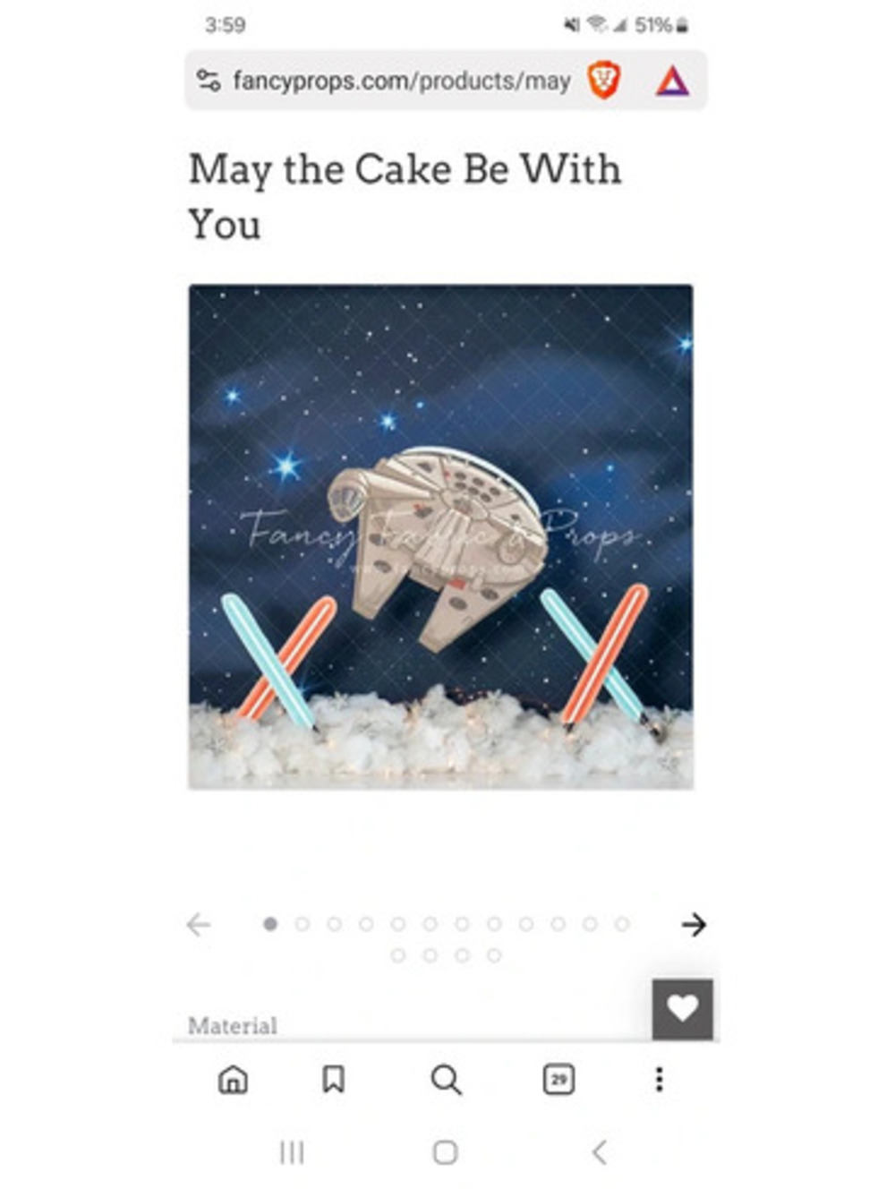 Fancy fabrics professional backdrop star wars cake smash